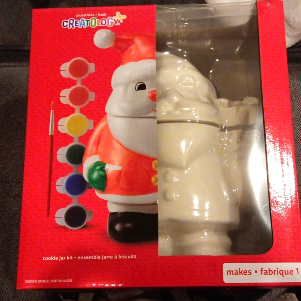 CHRISTMAS, Creatology Santa Cookie Jar Painting kit